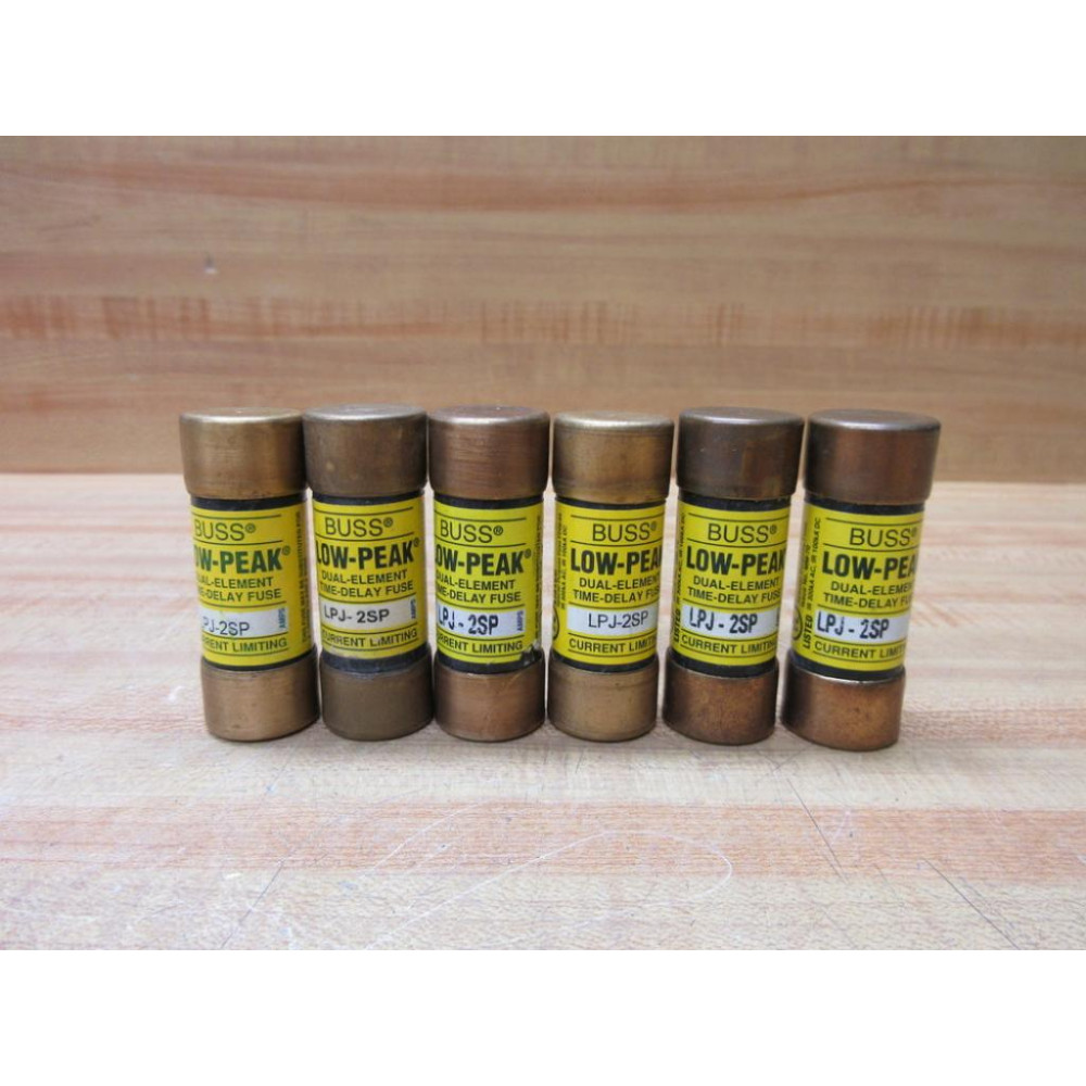 Buss LPJ-2SP Bussmann Fuse Cross Ref 4XF25 (Pack of 6) - New No Box