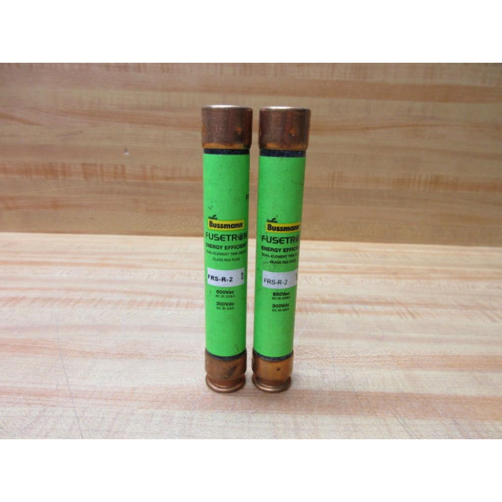 Buss FRS-R-2 Bussmann Fuse Cross Ref 2A158 Energy Efficient (Pack of 2) - New No Box