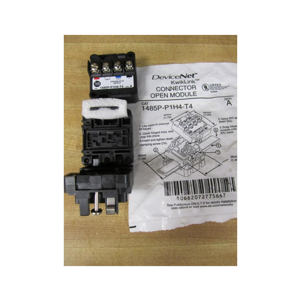 Allen Bradley 1485P-P1H4-T4 Connector 1485PP1H4T4
