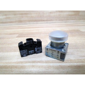 Siemens 3SB3 604-6BA60 White 3SB36046BA60 w3SB3400-1A & Base