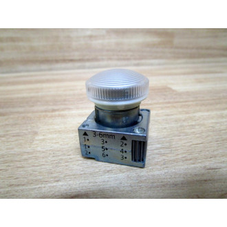 Siemens 3SB3 604-6BA70 White 3SB36046BA70 w3SB3400-1A & Base