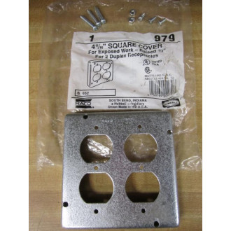 Hubbell 979 Square Cover