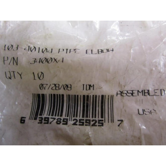 Cutler Hammer 103-40104 Pipe Elbow 3400X4 (Pack of 10)
