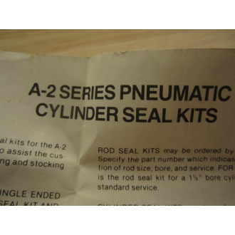 Schrader Bellows 19021-8001 Rod Seal Kit 190218001 - New No Box