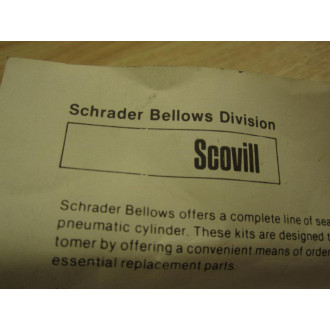 Schrader Bellows 19021-8001 Rod Seal Kit 190218001 - New No Box