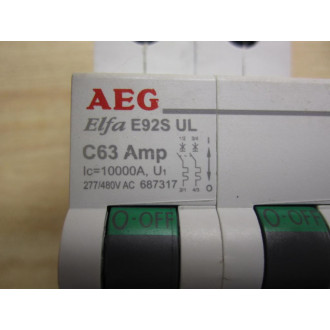 AEG E92S-ULC63 Circuit Breaker 687317 - New No Box