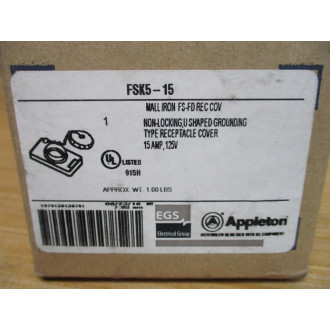Appleton FSK5-15 Receptacle Cover FSK515