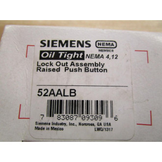 Siemens 52AALB Lock Out