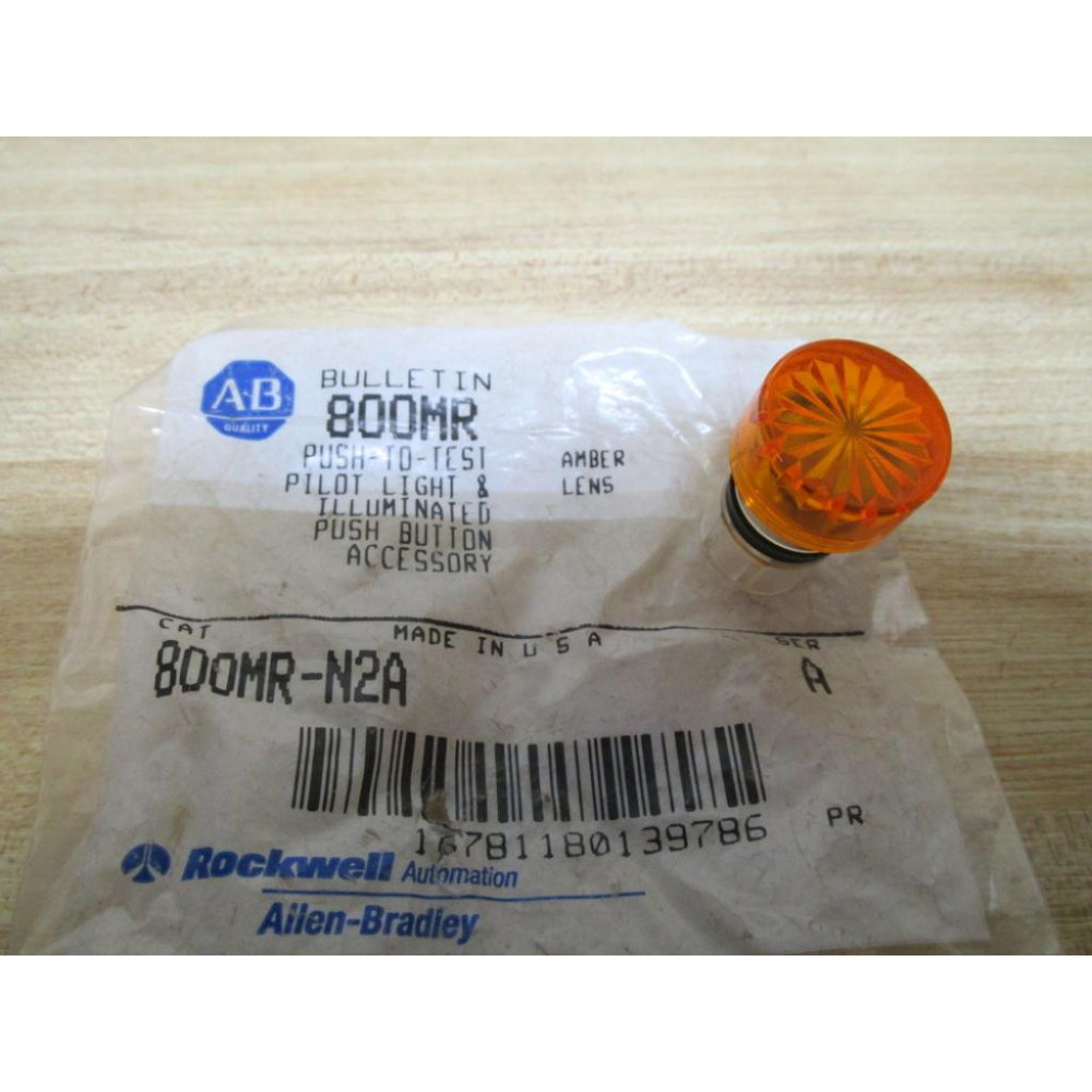 Allen Bradley 800MR-N2A Amber Pilot Light 800MRN2A (Pack of 3)