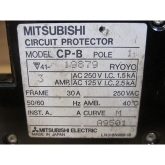 Mitsubishi 41-19879 Circuit Protector Model CP-B - New No Box