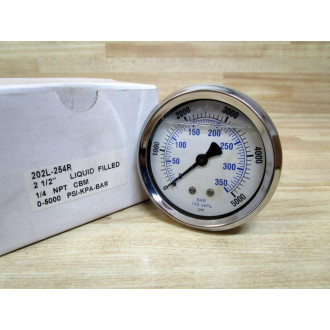 PIC 202L-254R Pressure Gauge 202L254R