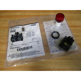 Allen Bradley 800EP-P43DL3 Pilot Light Assy. 800EPP43DL3 Series A