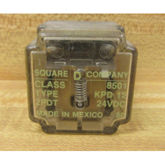Square D 8501-KPD12-24VDC Relay 8501KPD1224VDC Series D (Pack of 4) - Used