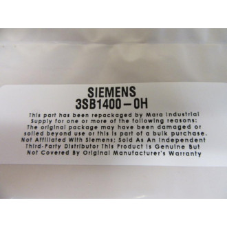 Siemens 3SB1400-0H Contact Block 3BS14000H