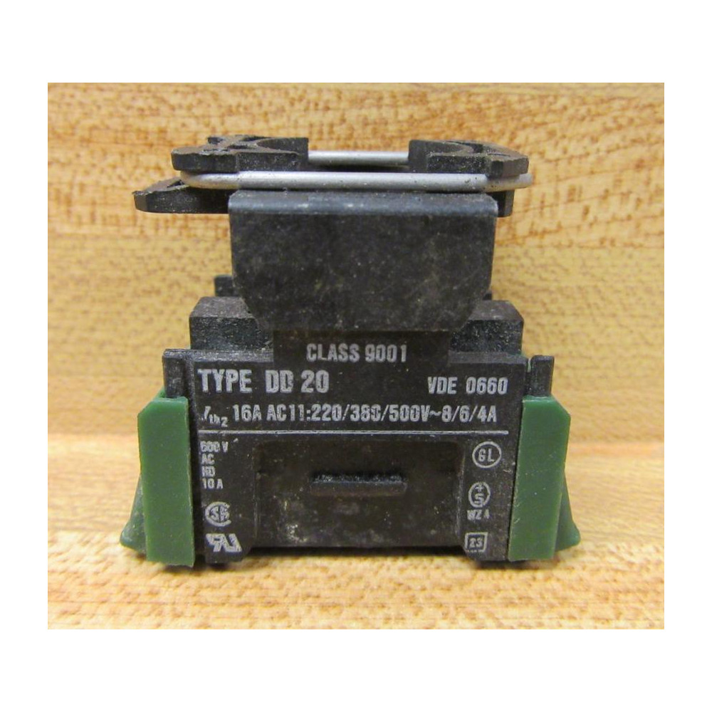 Square D 9001-DD20 Contact Block 9001DD20 - Used