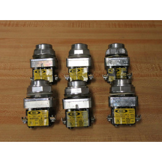 Rees 40001-001 Push Button PLGR-BLCK WContact (Pack of 6) - Used