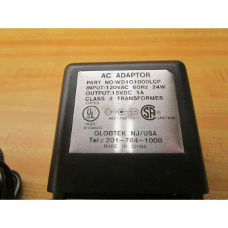 GlobTek WD1G1000LCP AC Adapter - New No Box
