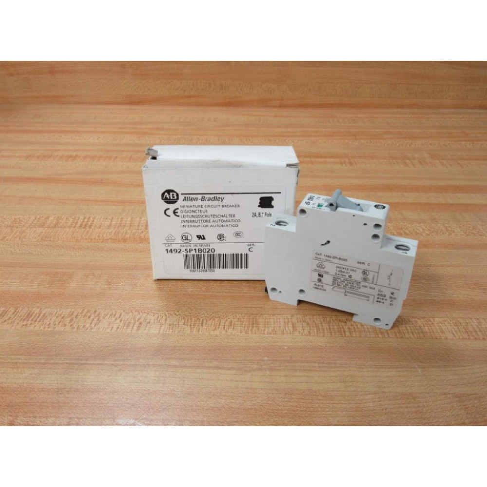 Allen Bradley 1492-SP1B020 2A Circuit Breaker 1492SP1B020