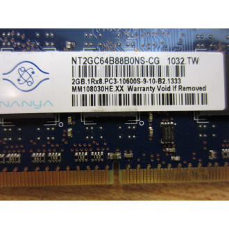 Nanya NT2GC64B88B0NS-CG Memory Board - Used
