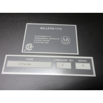 Allen Bradley 1774-KA Communication Adapter Module 1774KA FW REV. G, Series A