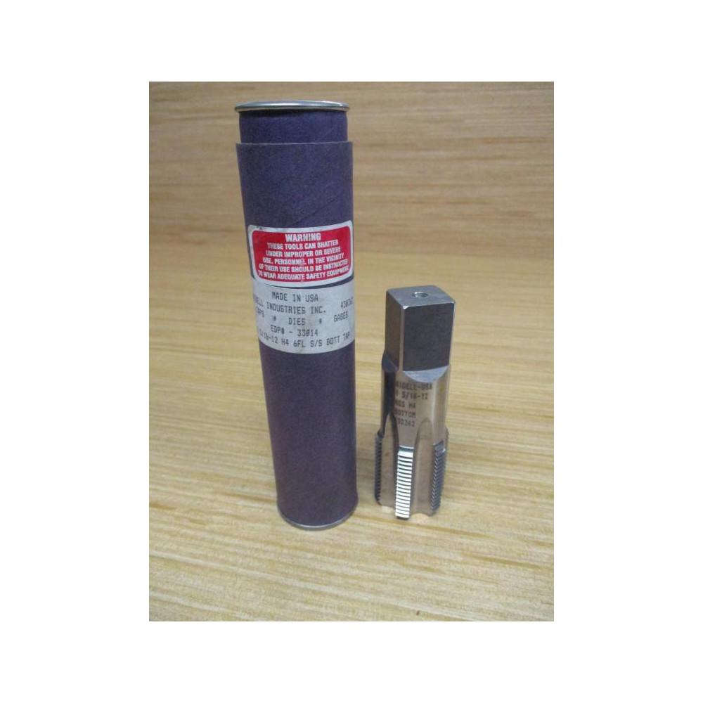 Widell 430362 Bottoming Tap 1-516"-12