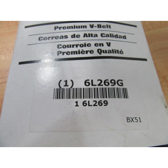 Dayton 6L269 Premium V-Belt BX51 6L269G