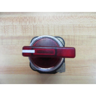 Allen Bradley 800T-16JX2KC1 Selector Switch Red Lever Knob
