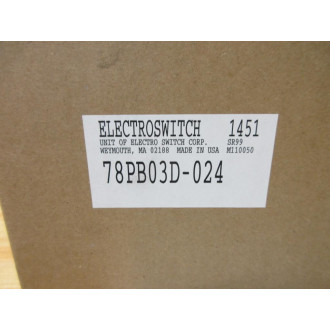Electroswitch 78PB03D-024 Lockout Relay 78PB03D
