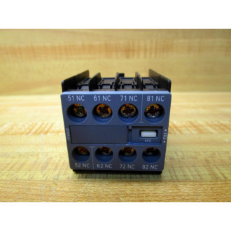 Siemens 3RH2911-1GA04 Aux. Switch 3RH29111GA04 - Used