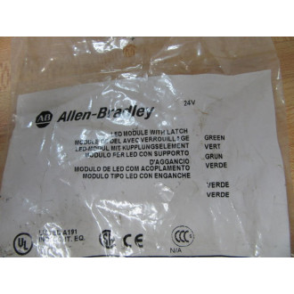 Allen Bradley 800F-MN3G LED Module W Latch 800FMN3G