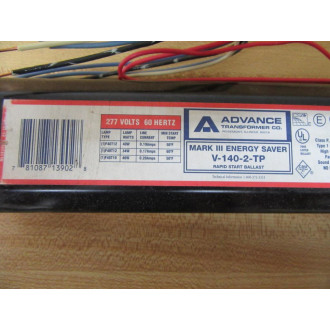 Advance V-140-2-TP Ballast V-140-TP