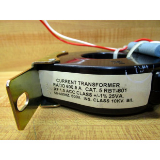 Ram Meter 5 RBT-601 Current Transformer 5RBT601 - Used