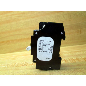 Airpax IELR1-1-62-15.0-A-90 15A Circuit Breaker IELR1162150A90 Trip 18.8 - Used