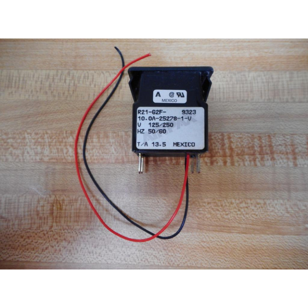 Airpax R21-62F-10.0A-25278-1-V Circuit Breaker Protector R2162F100A252781V - Used