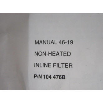 Nordson 274 290 .011" Straight Inline Filter 274290 - New No Box