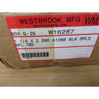 Westbrook W16287 1-14 X 2 Seemless Nipple (Pack of 25)