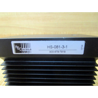HBC Controls HS-081-3-1 Heat Sink HS08131 - New No Box