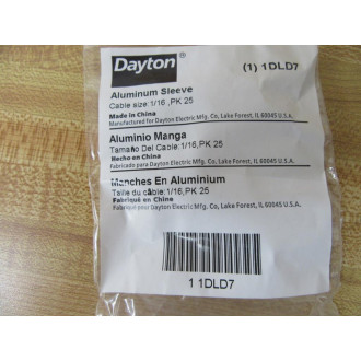 Dayton 1DLD7 Aluminum Sleeve (Pack of 12)