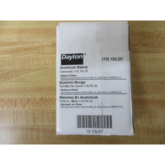 Dayton 1DLD7 Aluminum Sleeve (Pack of 12)