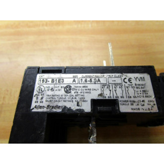 Allen Bradley 193-B1E3 Overload Relay 193B1E3 - Used