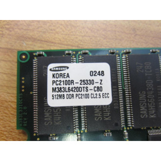 Samsung PC2100R-25330-Z Memory Bd. PC2100R25330Z - Used