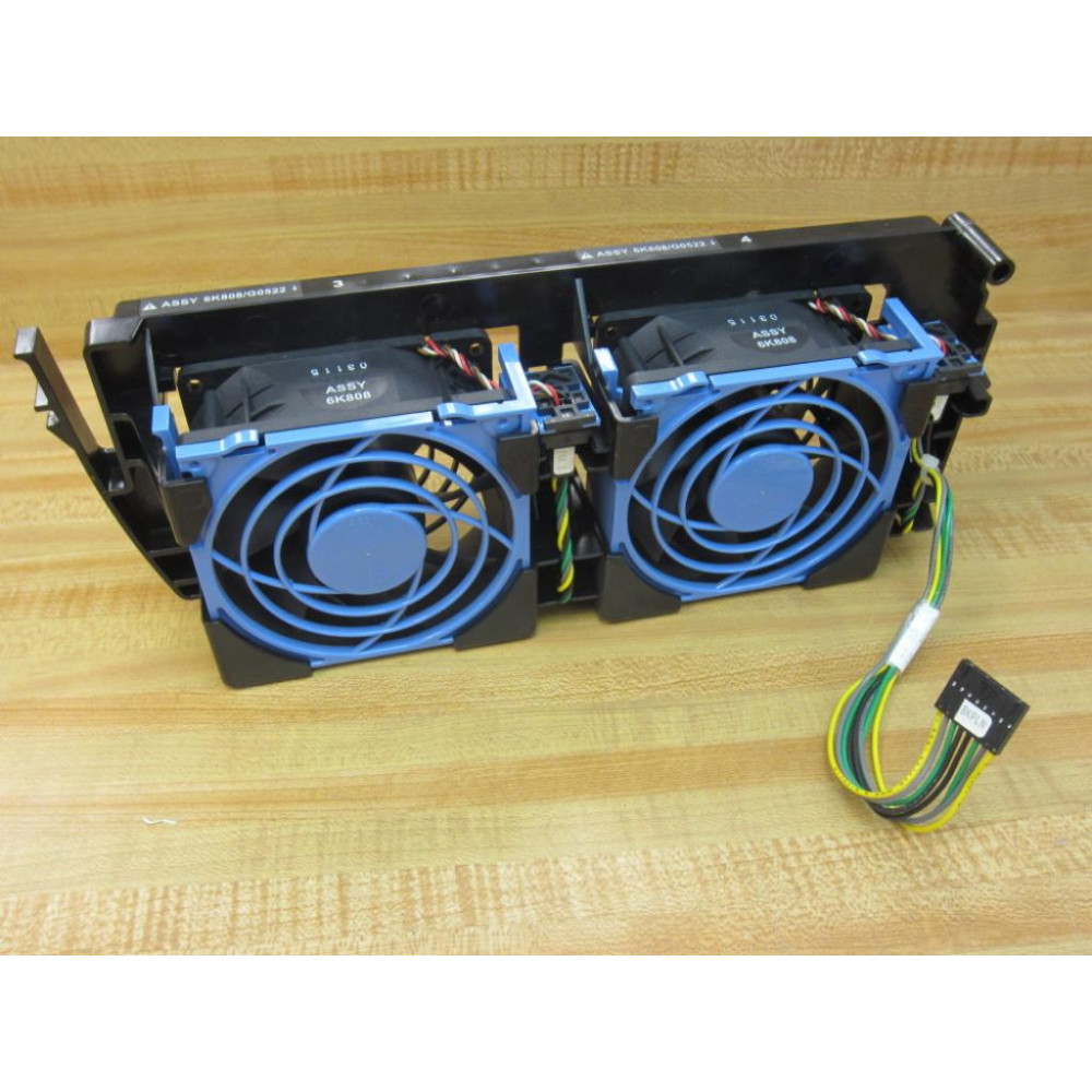 Delta 6K808G0522 Dual Fan Assy WGuards 6K808 - Used