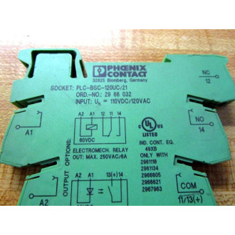 Phoenix Contact 29 66 032 Terminal Block 2966032 110VDC - New No Box
