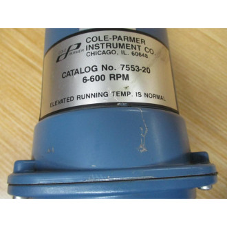 Cole-Parmer 7553-20 Peristaltic Pump 755320 W 7021-22 - Used