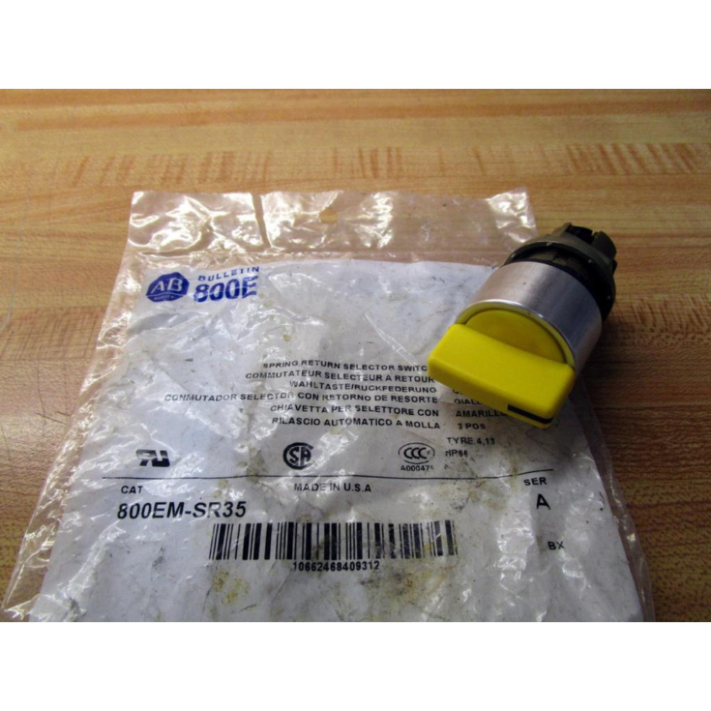 Allen Bradley 800EM-SR35 Spring Return Selector Switch 800EMSR35