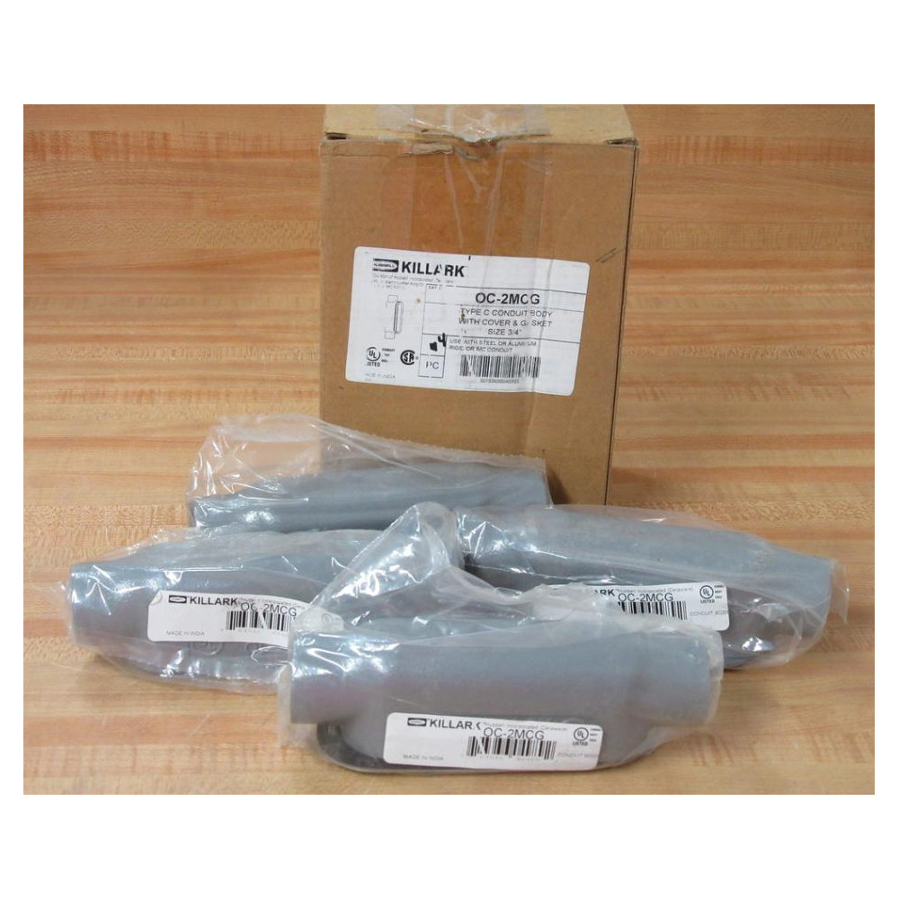 Killark OC-2MCG 34" Conduit Body wCover OC2MCG (Pack of 4)