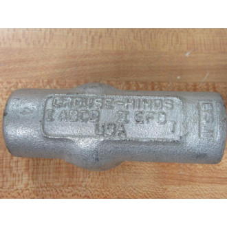 Crouse & Hinds EYS11 12" Condulet Sealing Fitting - New No Box