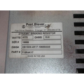 Post Glover T15R4K17 Dynamic Braking Resistor - New No Box