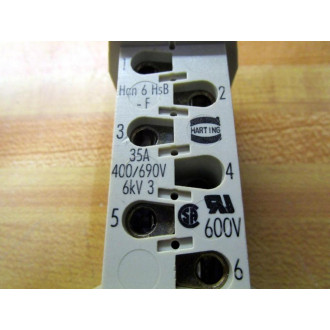 Harting HAN 6 HSB-F Connector HAN6HSBF - New No Box