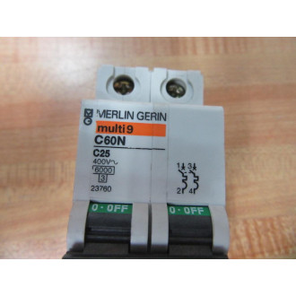 Merlin Gerin 23760 Square D Breaker 25A MG23760 Schneider - New No Box